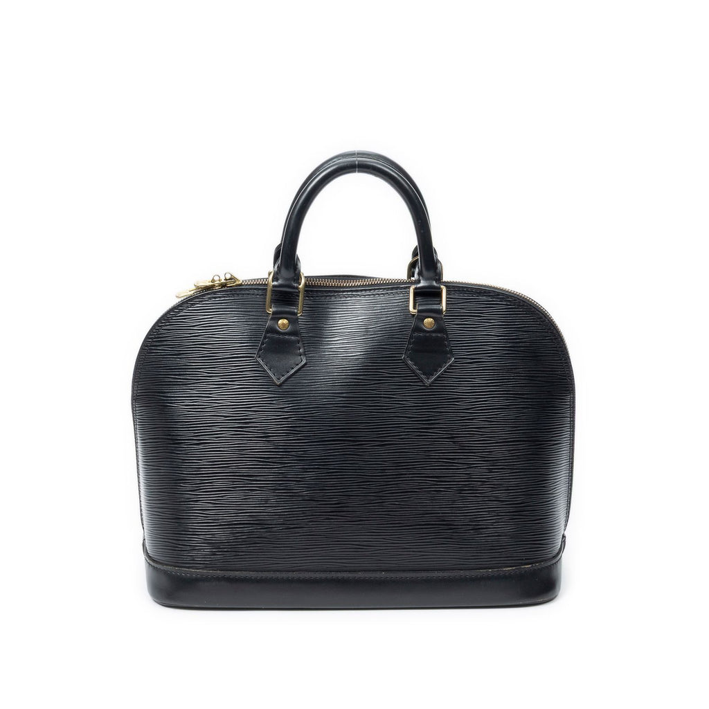 Louis Vuitton Alma Black Epi Handbag — view 5
