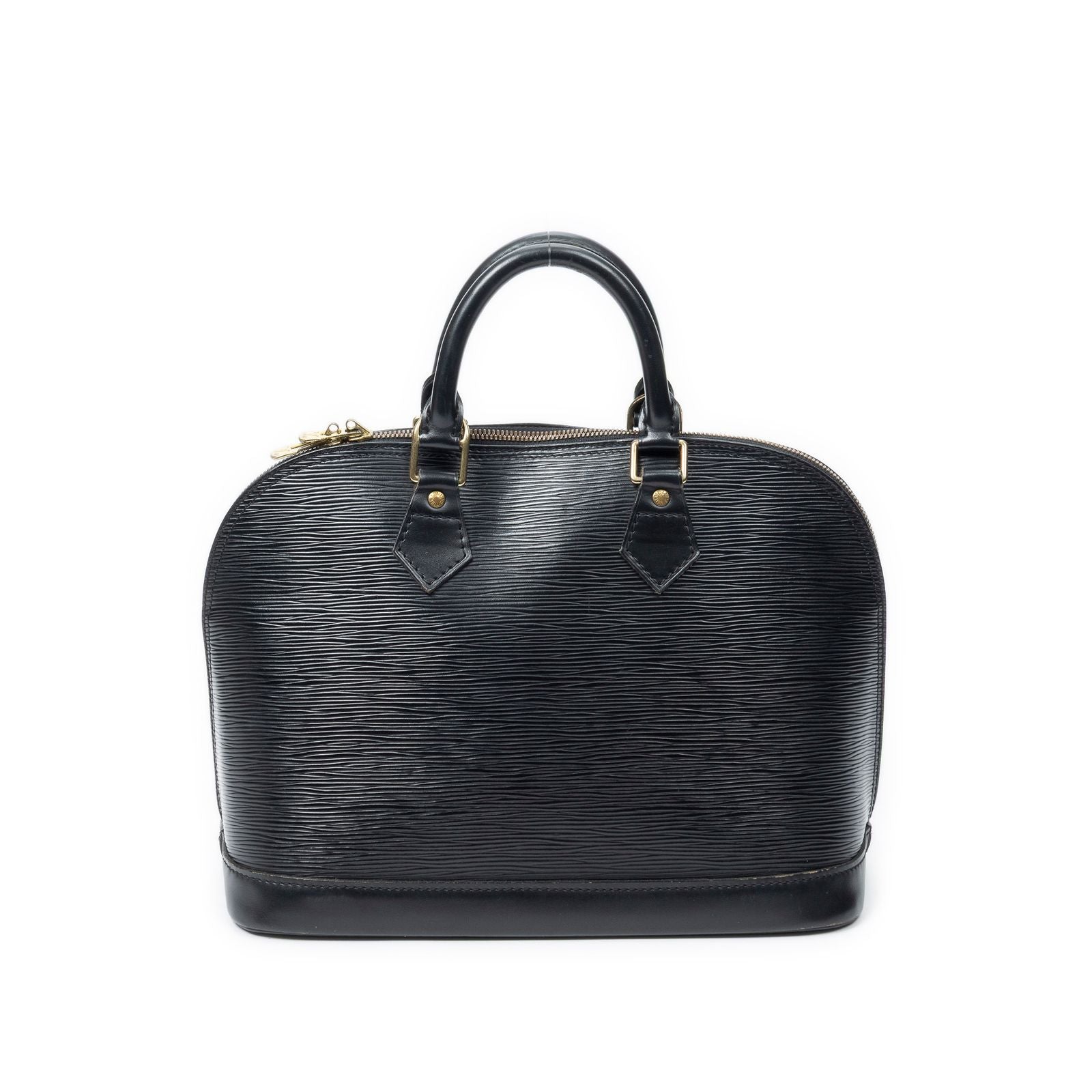 Louis Vuitton Alma Black Epi Handbag — view 5