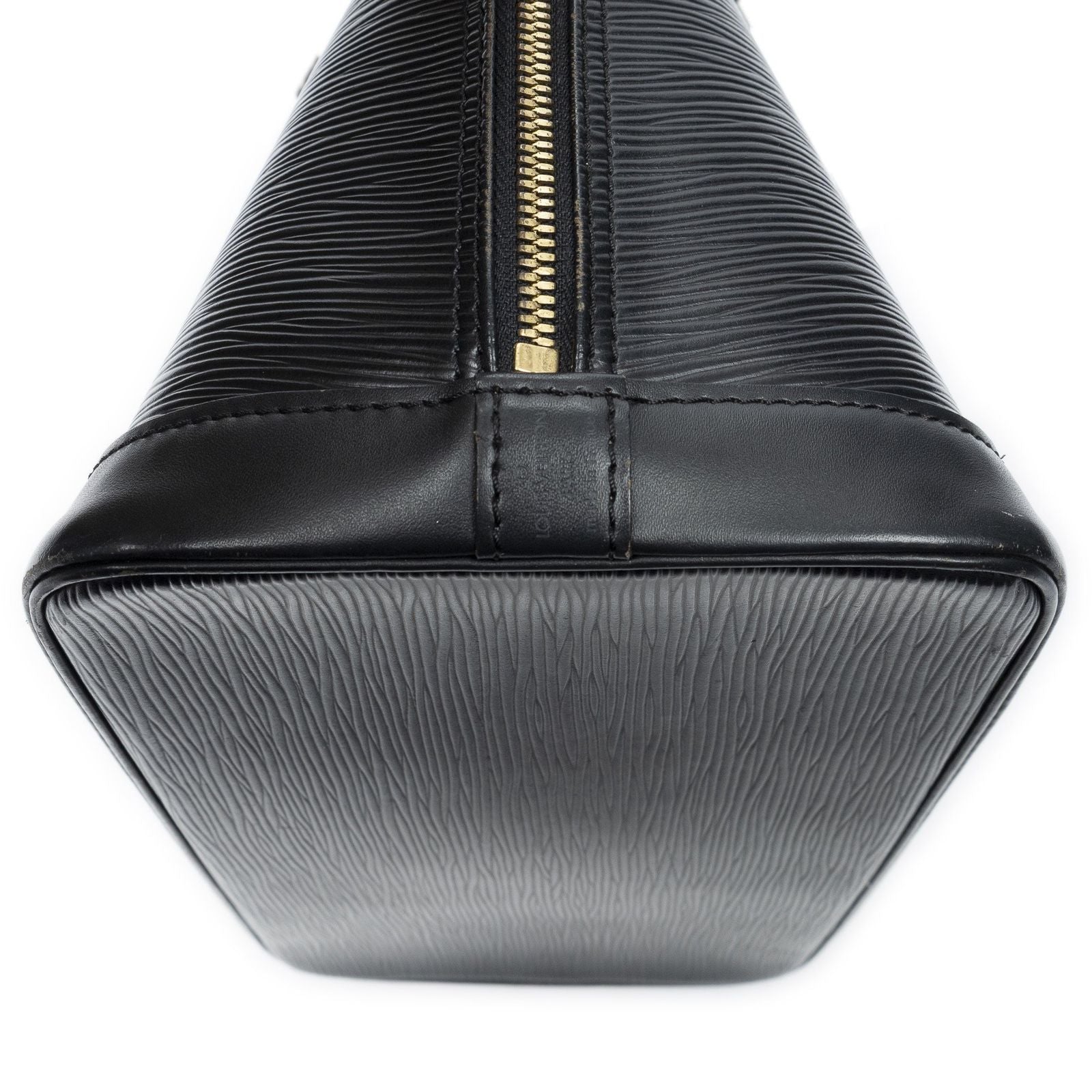 Louis Vuitton Alma Black Epi Handbag — view 8
