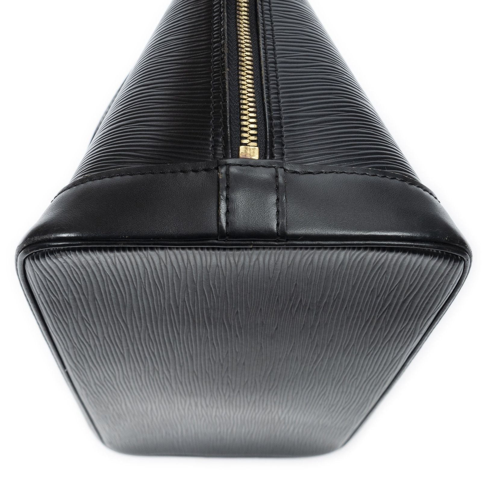 Louis Vuitton Alma Black Epi Handbag — view 7