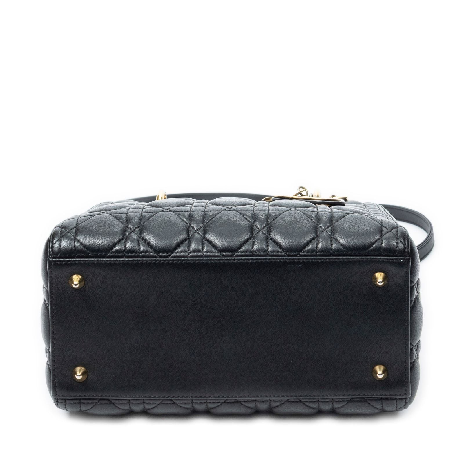 Dior Lady Dior Zip Black Canada Lambskin Leather Handbag — view 6