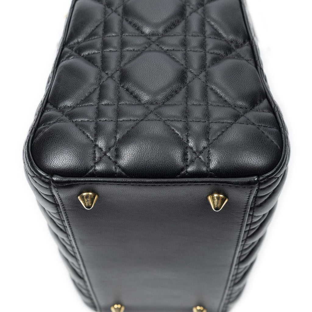 Dior Lady Dior Zip Black Canada Lambskin Leather Handbag — view 7