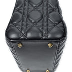 Dior Lady Dior Zip Black Canada Lambskin Leather Handbag — view 8