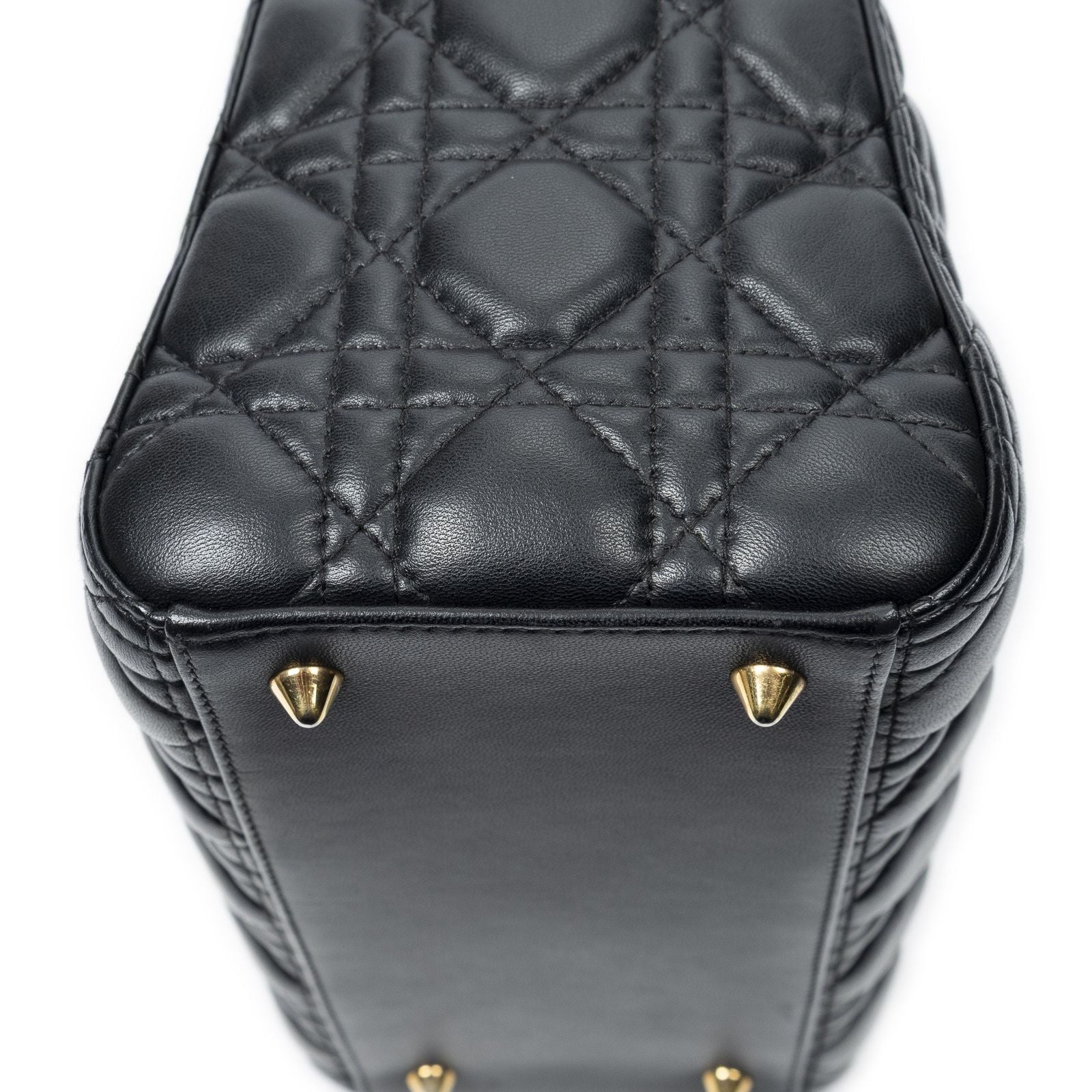 Dior Lady Dior Zip Black Canada Lambskin Leather Handbag — view 8