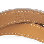 Hermes Kelly Double Tour Bracelet Pink Swift Leather — view 3