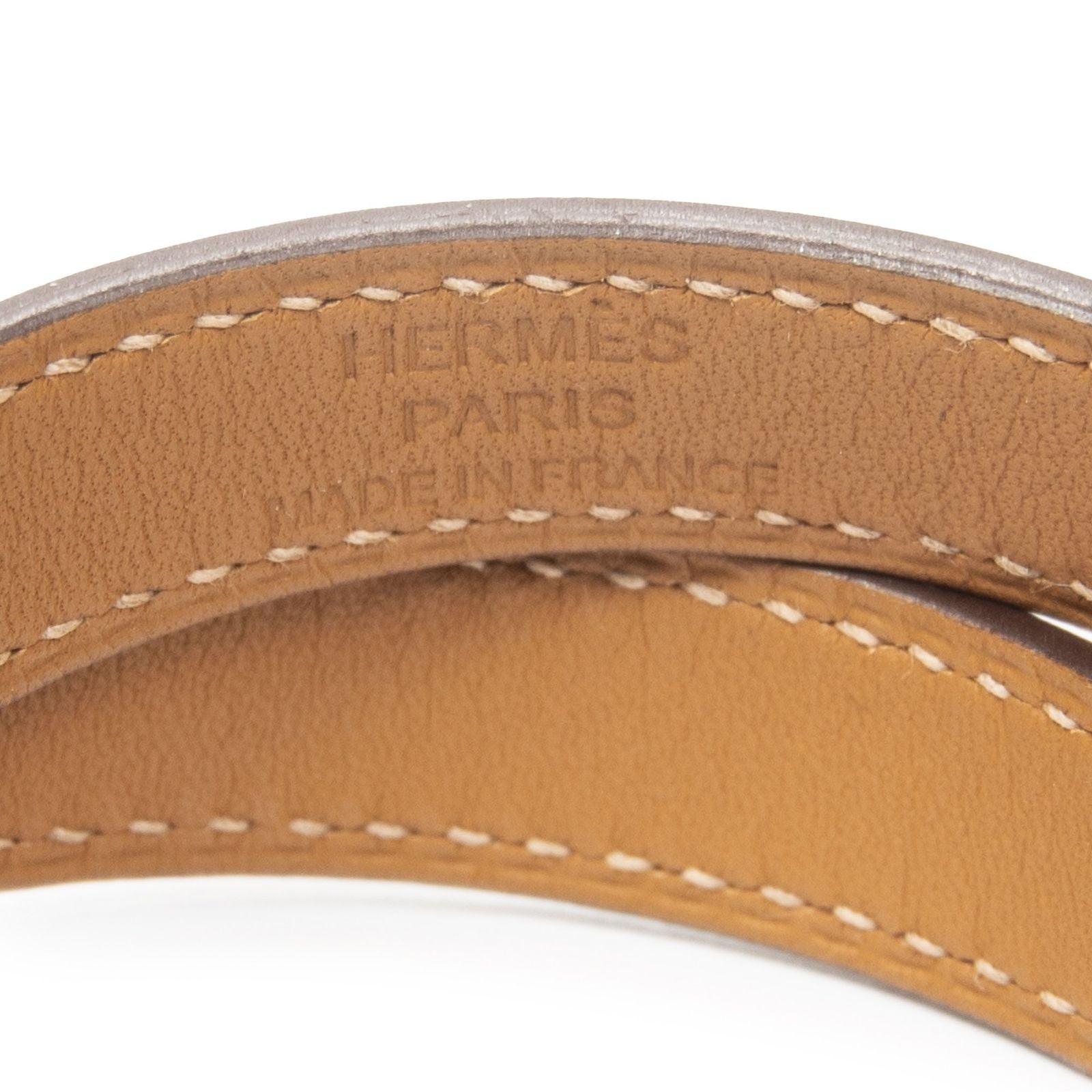 Hermes Kelly Double Tour Bracelet Pink Swift Leather — view 3