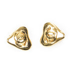 Chanel CC Logo Heart Clip Type Necklace Gold Plated
