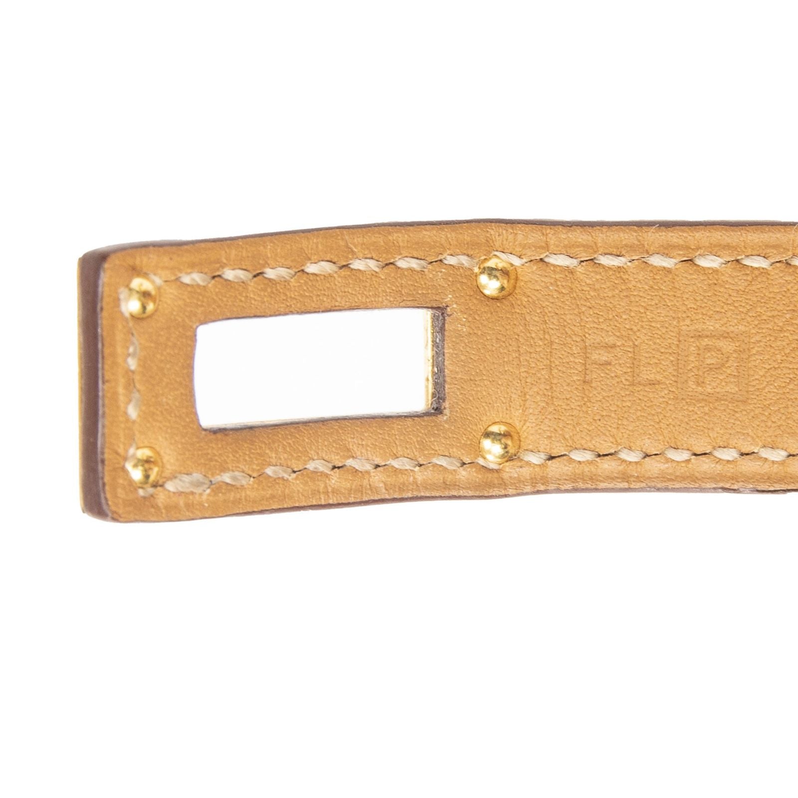 Hermes Kelly Double Tour Bracelet Orange Swift Leather — view 3