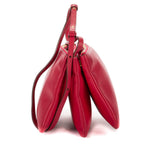 Celine Large Trio Crossbody Red Lambskin Leather — view 3