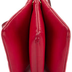 Celine Large Trio Crossbody Red Lambskin Leather — view 8