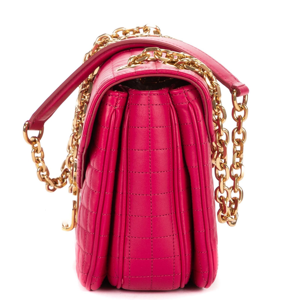 Celine Flap Cross Belt Bag Pink Matelasse We Blazer — view 3