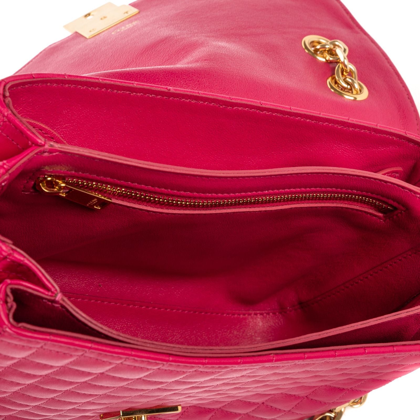 Celine Flap Cross Belt Bag Pink Matelasse We Blazer — view 9