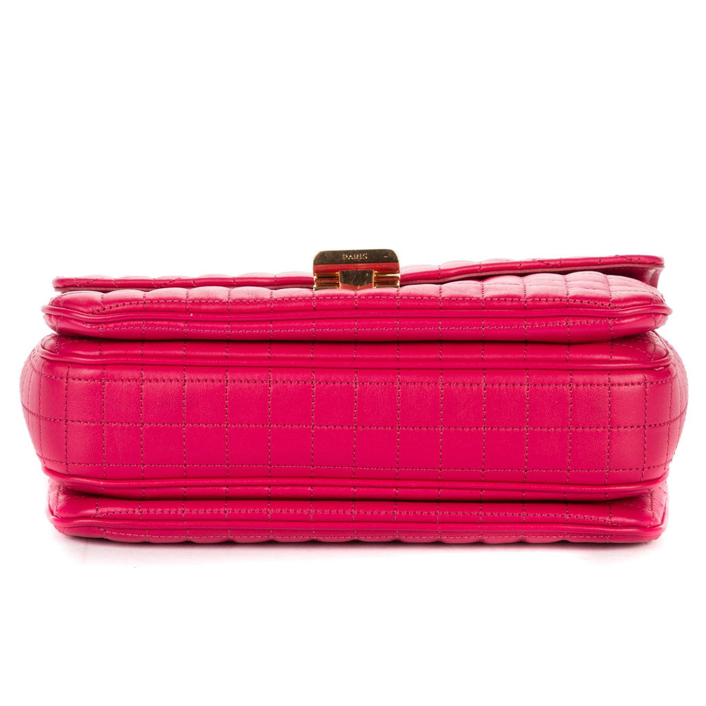 Celine Flap Cross Belt Bag Pink Matelasse We Blazer — view 6