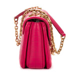 Celine Flap Cross Belt Bag Pink Matelasse We Blazer — view 4