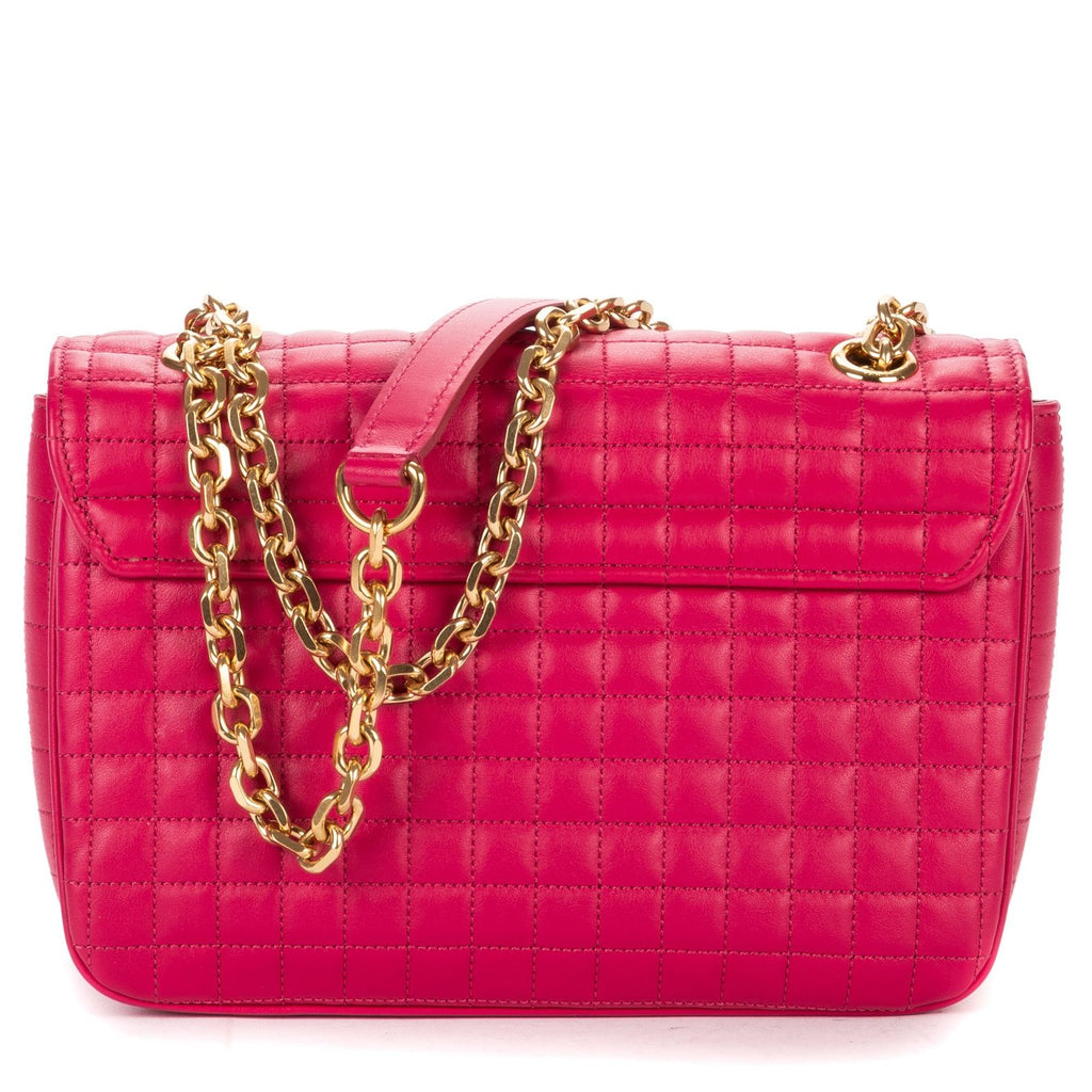 Celine Flap Cross Belt Bag Pink Matelasse We Blazer — view 5