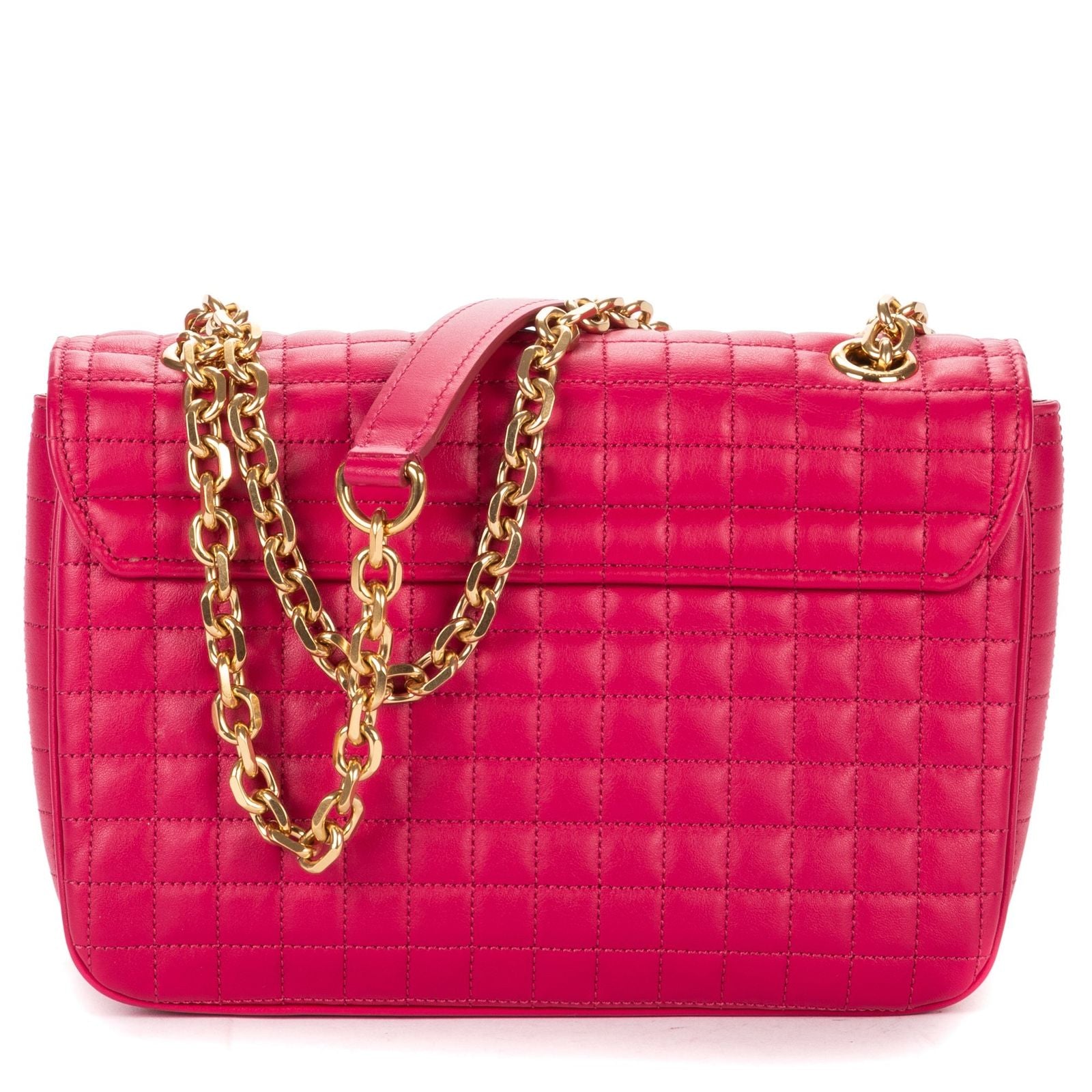 Celine Flap Cross Belt Bag Pink Matelasse We Blazer — view 5