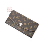 Louis Vuitton Emilie Wallet Brown Fuchsia Monogram Blooma