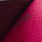 Louis Vuitton Emilie Wallet Brown Fuchsia Monogram Blooma — view 5