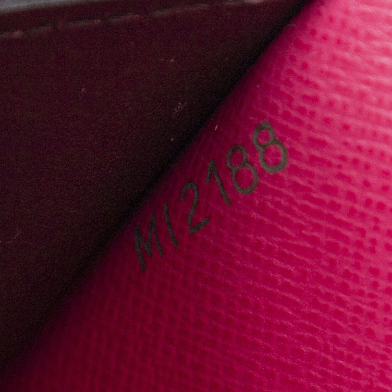 Louis Vuitton Emilie Wallet Brown Fuchsia Monogram Blooma — view 5