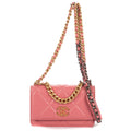 Chanel Chain Wallet Pink Quilted Caviar Leather Shoulder