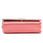 Chanel Chain Wallet Pink Quilted Caviar Leather Shoulder — view 6