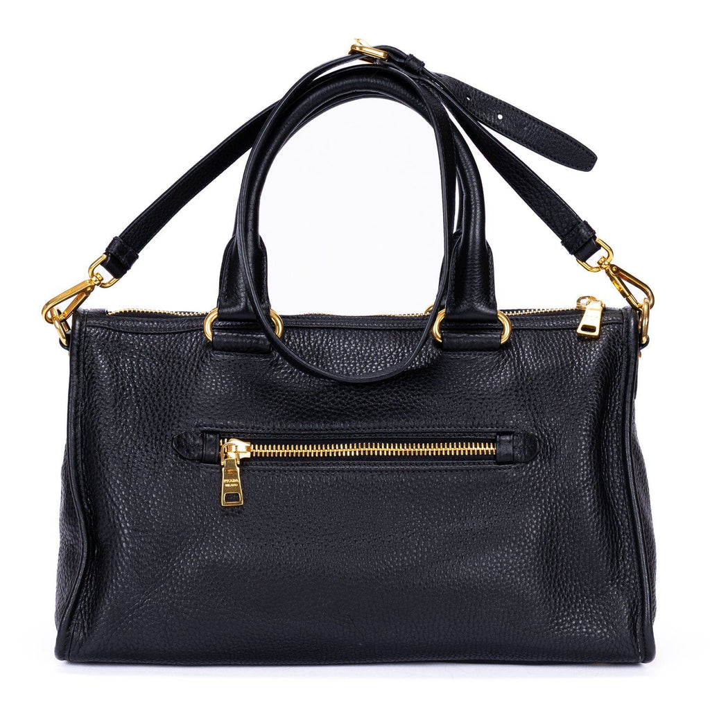 Prada Motor Tote Black Vitello Dyno — view 5