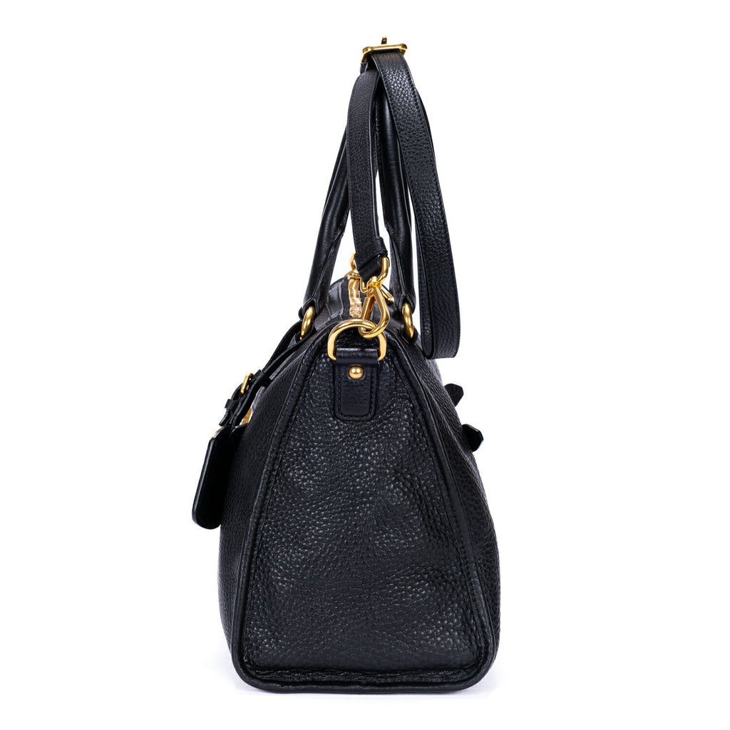 Prada Motor Tote Black Vitello Dyno — view 3