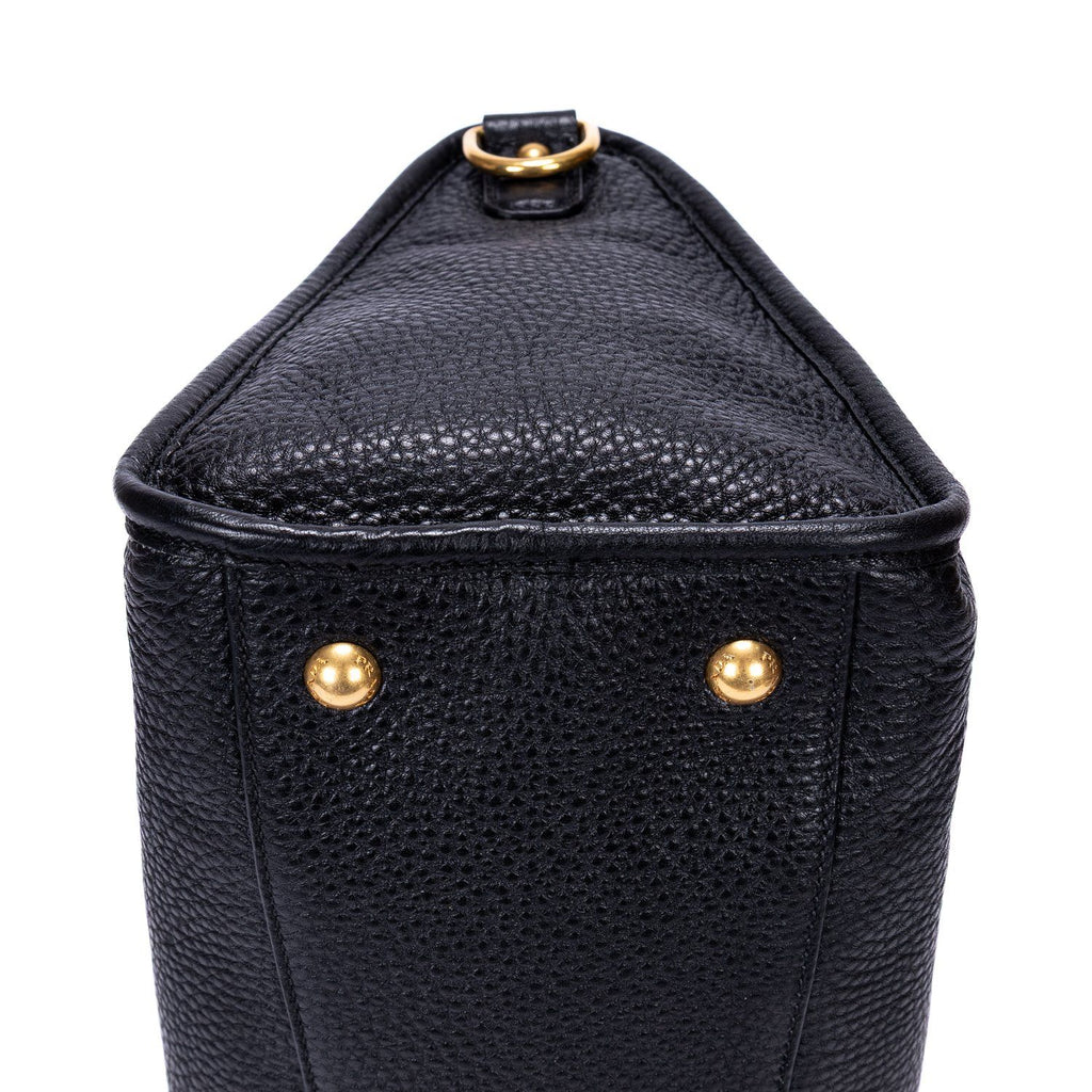 Prada Motor Tote Black Vitello Dyno — view 8