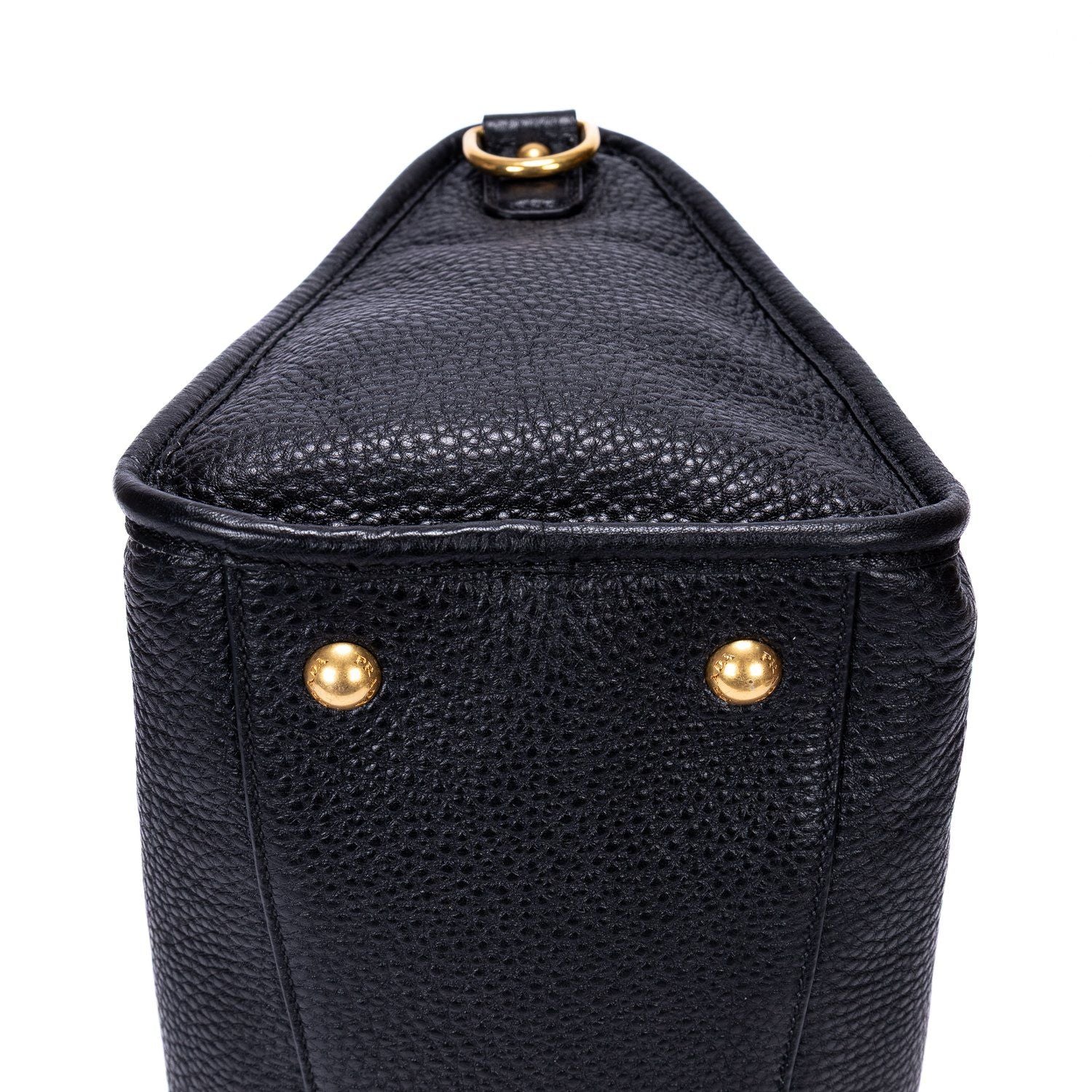 Prada Motor Tote Black Vitello Dyno — view 8