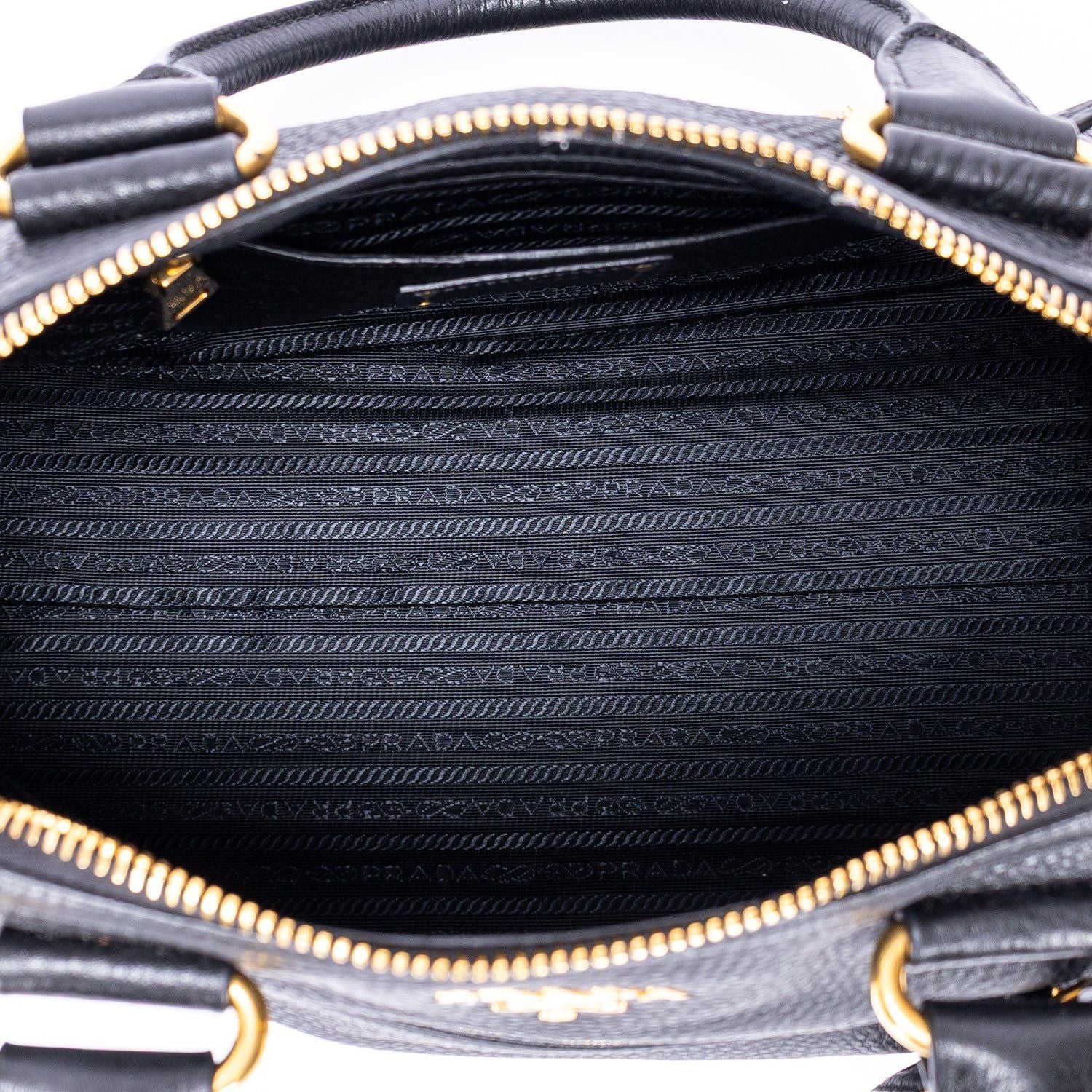 Prada Motor Tote Black Vitello Dyno — view 9