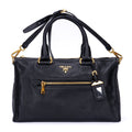 Prada Motor Tote Black Vitello Dyno