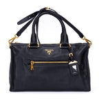 Prada Motor Tote Black Vitello Dyno