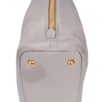 Prada Side Zip Tote Gray Vitello Dyno — view 8