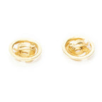 Chanel CC Logo Round Clip Type Earrings Gold Plated — view 2