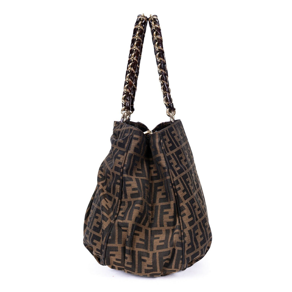 Fendi Mix Tote Brown Zucca Canvas — view 3