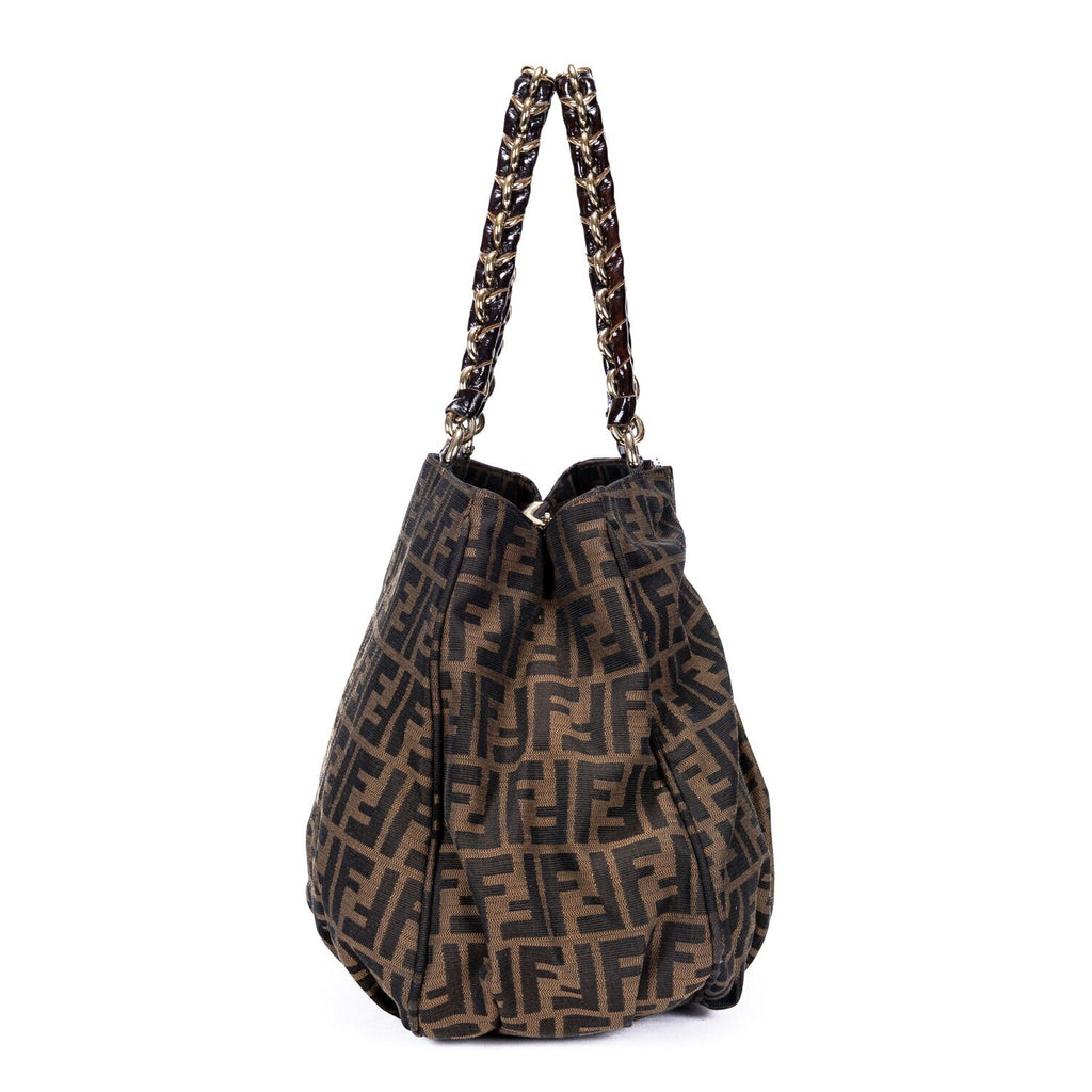 Fendi Mix Tote Brown Zucca Canvas — view 4
