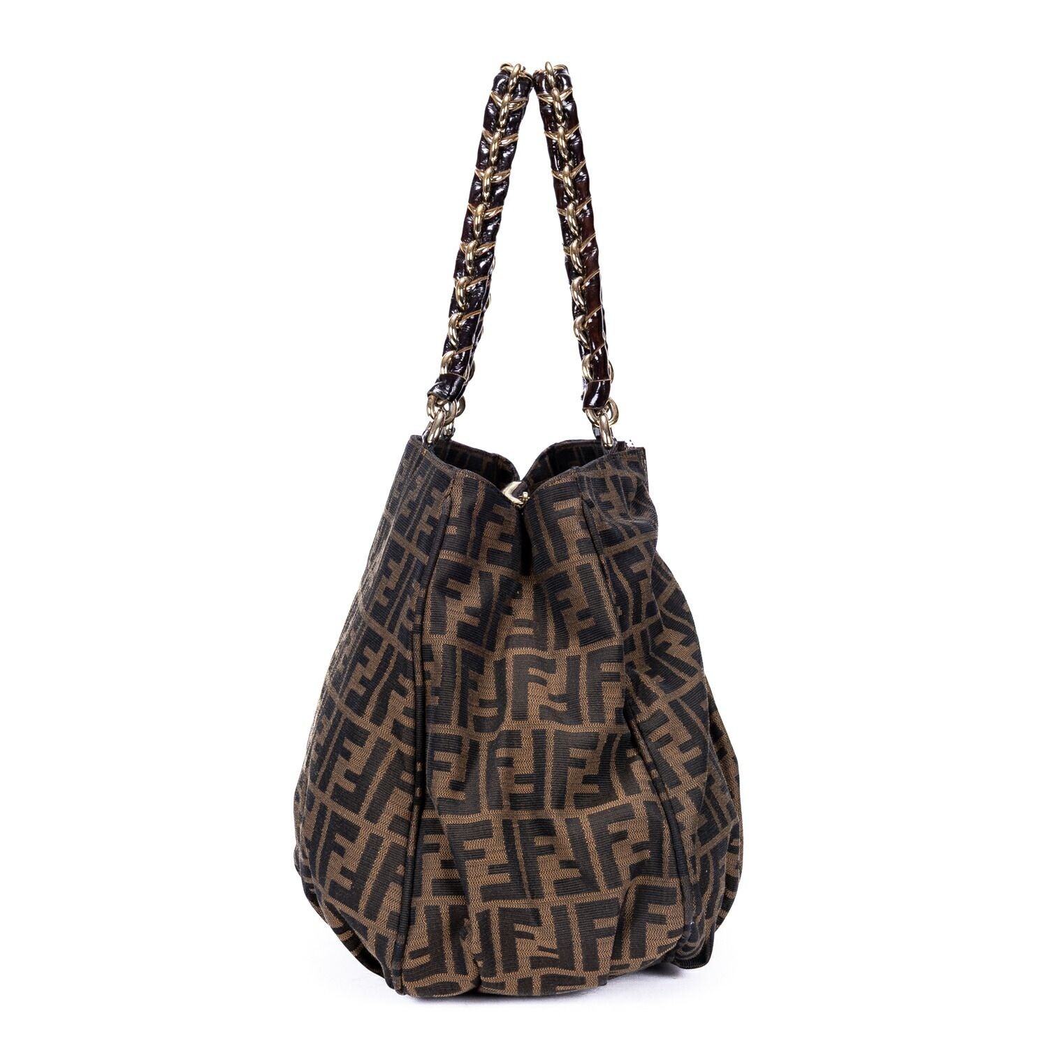 Fendi Mix Tote Brown Zucca Canvas — view 4