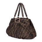 Fendi Mix Tote Brown Zucca Canvas — view 2