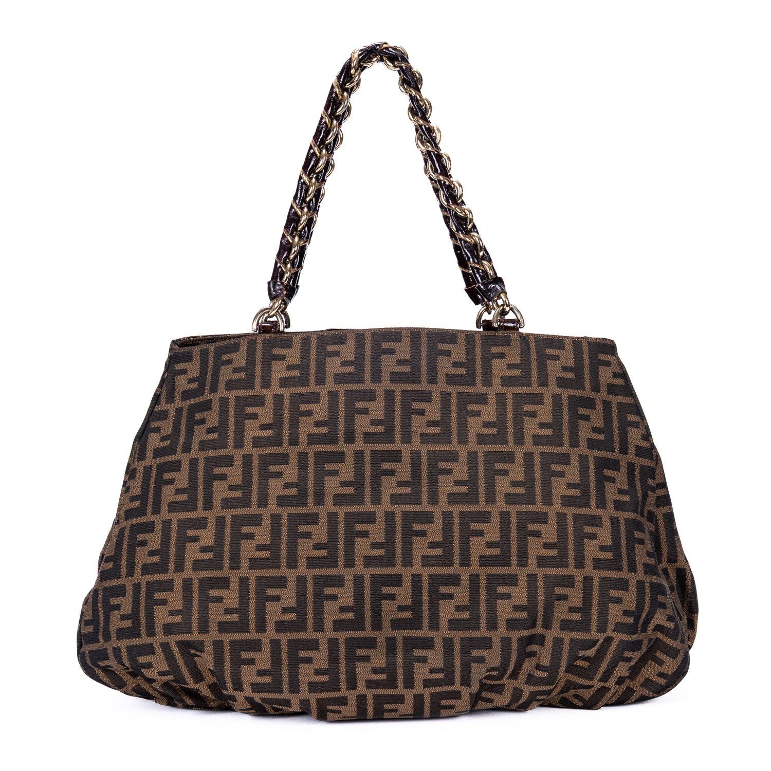 Fendi Mix Tote Brown Zucca Canvas — view 5
