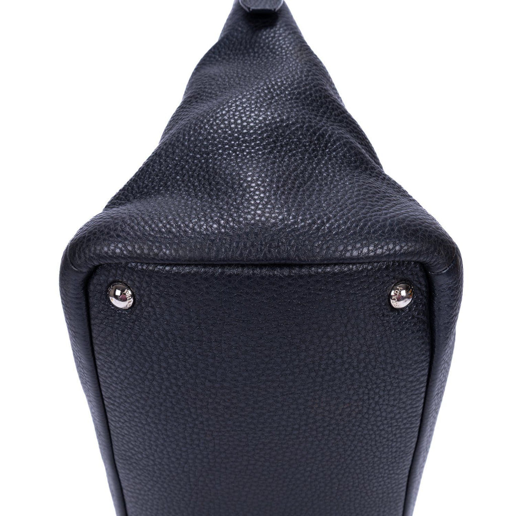 Prada Shopping Tote Black Vitello Daino — view 7