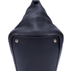 Prada Shopping Tote Black Vitello Daino — view 7
