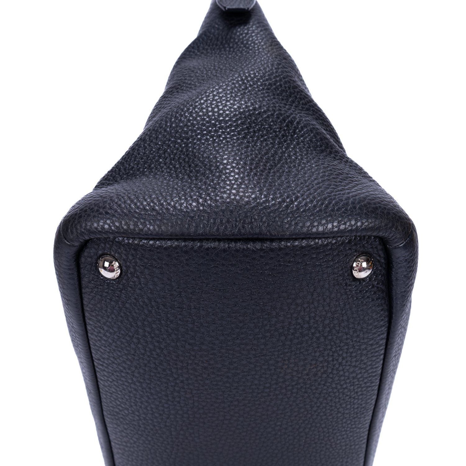 Prada Shopping Tote Black Vitello Daino — view 7