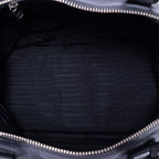 Prada Shopping Tote Black Vitello Daino — view 9