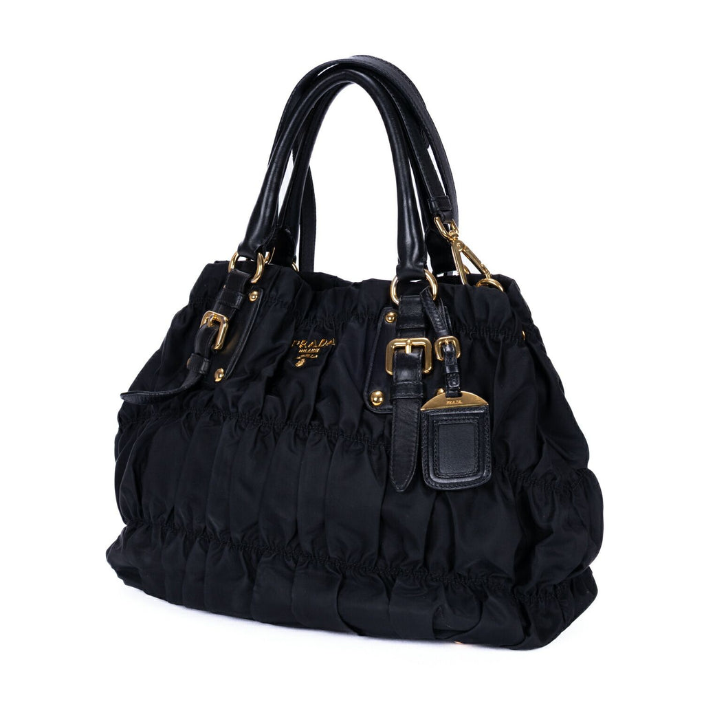 Prada Shopping Tote Black Tessuto Golf Canvas — view 2