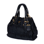 Prada Shopping Tote Black Tessuto Golf Canvas — view 2