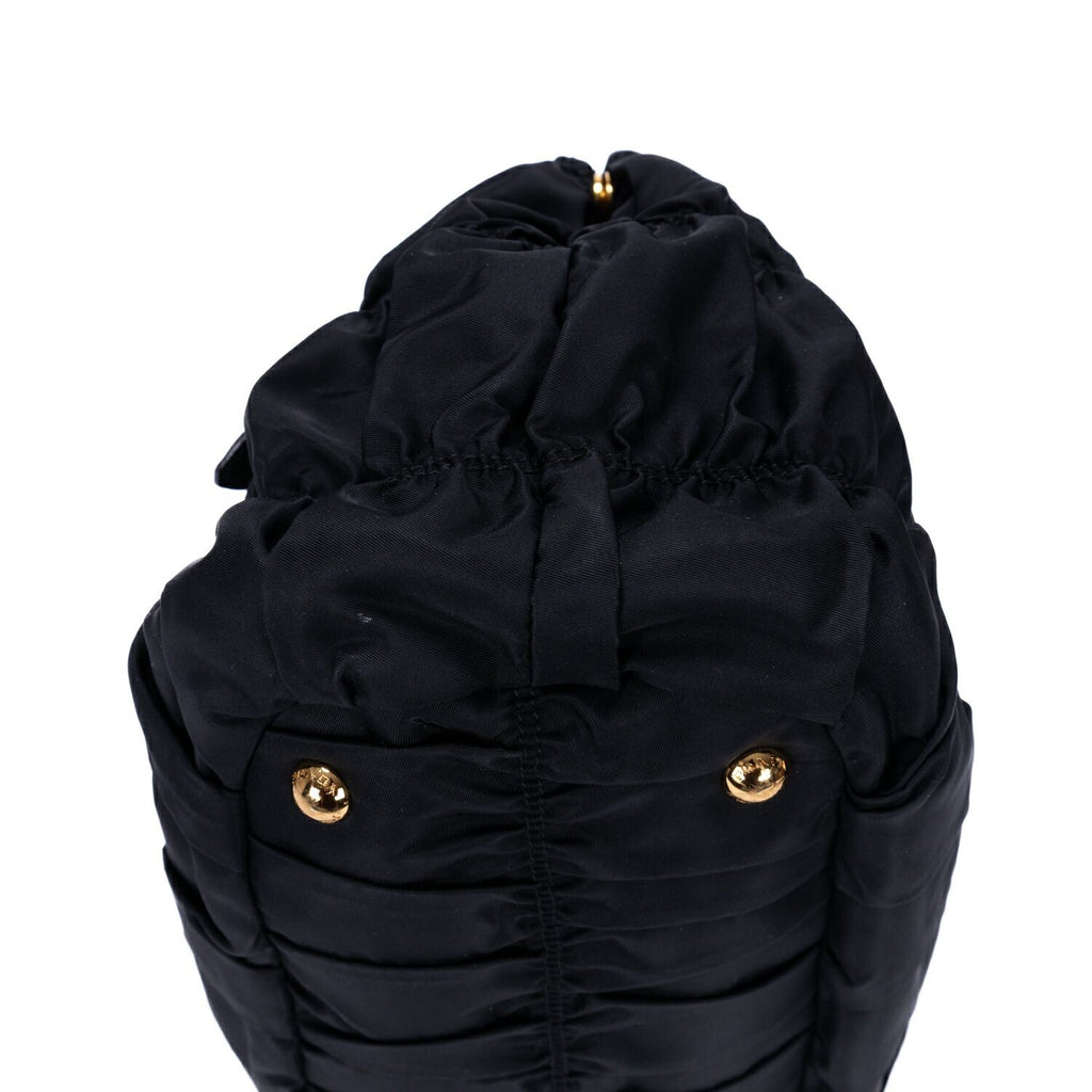 Prada Shopping Tote Black Tessuto Golf Canvas — view 7