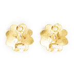 Chanel CC Logo Clip Type Earrings Gold Plated — view 3