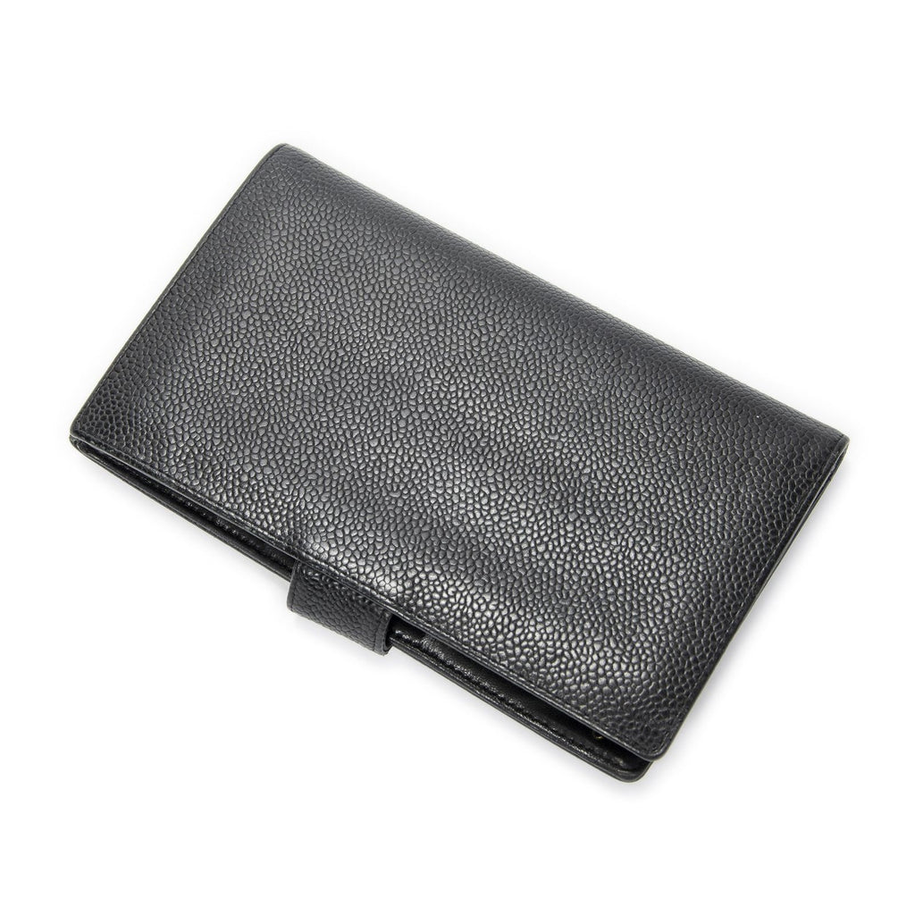 Chanel CC Timeless French Purse Wallet Black Caviar Leather — view 2