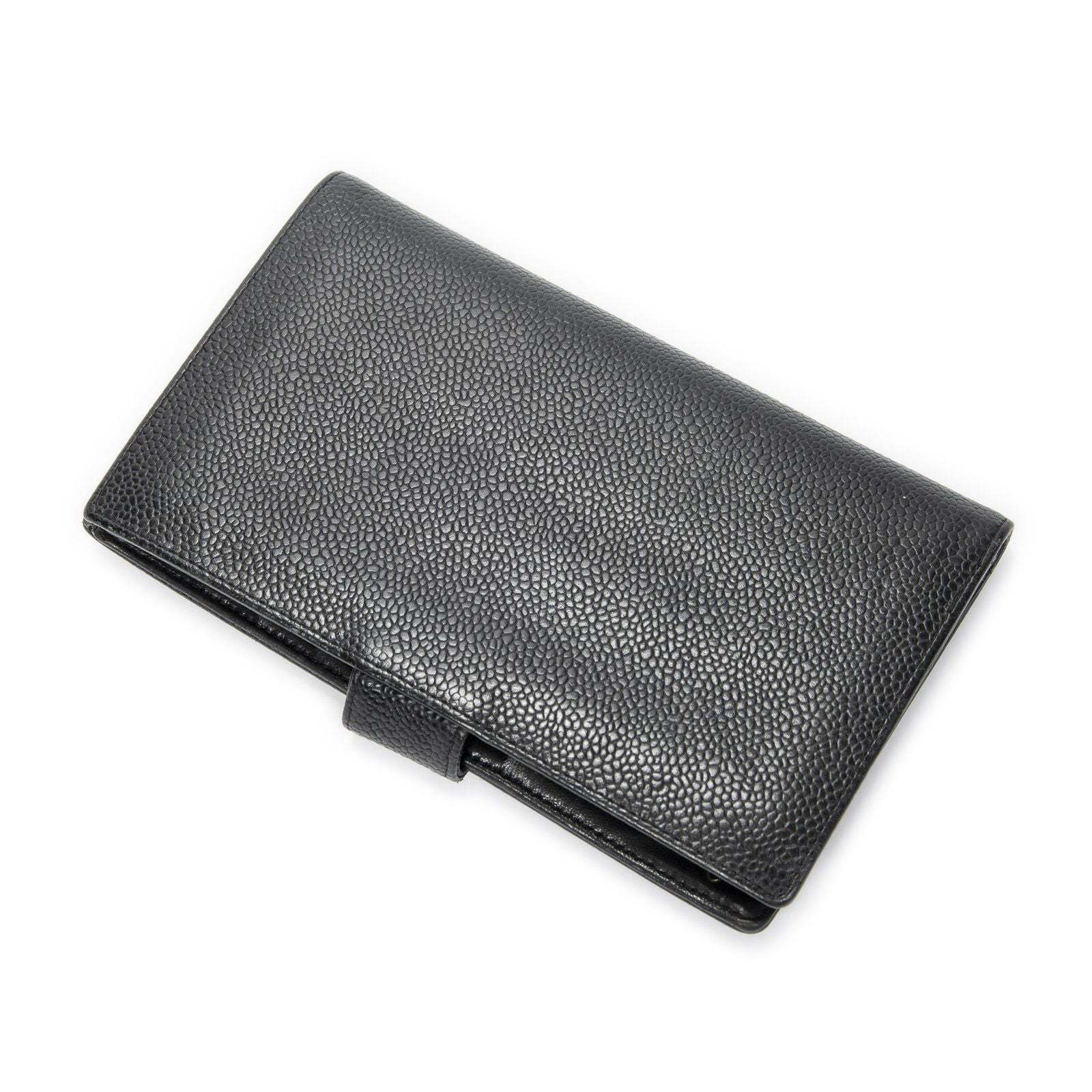 Chanel CC Timeless French Purse Wallet Black Caviar Leather — view 2