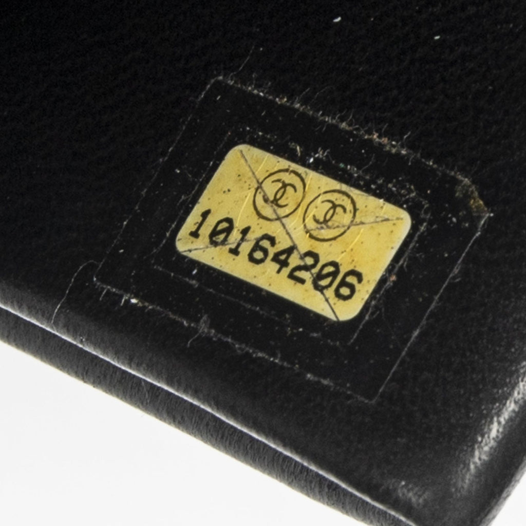 Chanel CC Timeless French Purse Wallet Black Caviar Leather — view 6